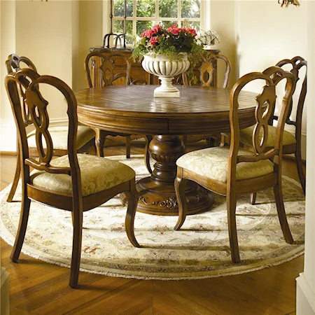 Grand Perimeter Table and Dauphine Chairs